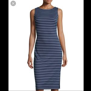 Striped ponte midi dress by Marc New York
